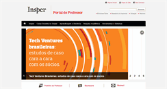 Desktop Screenshot of portaldoprofessor.insper.edu.br
