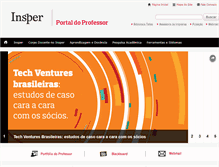 Tablet Screenshot of portaldoprofessor.insper.edu.br